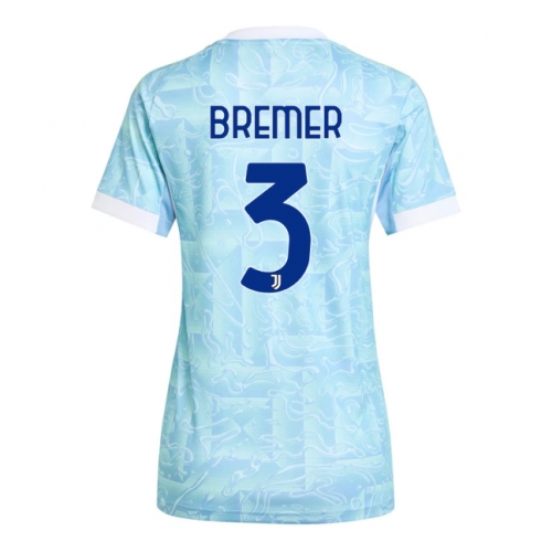 Billige Fotballdrakt Juventus Gleison Bremer #3 Replika Bortedrakt Dame 2025-26 Kortermet Billige Fotballdrakt Juventus Gleison Bremer #3 Replika Bortedrakt Dame 2025-26 Kortermet